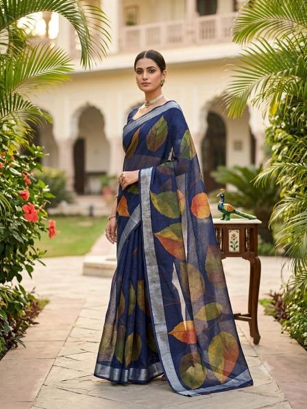 GC soft lenin saree bulk purchase